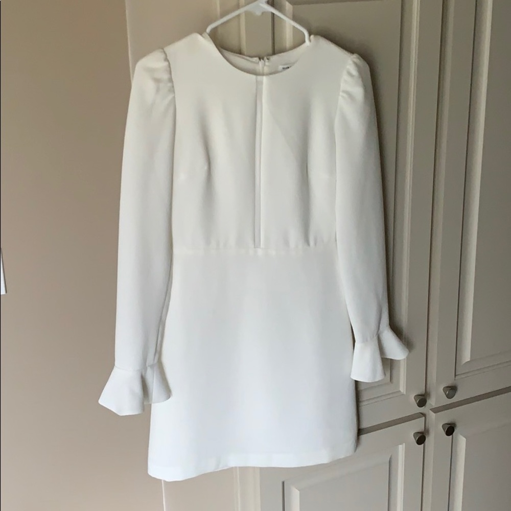White long sleeve Mini dress
